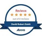 Reviews | Five Stars our of 2 reviews | David Robert Boldt | Avvo